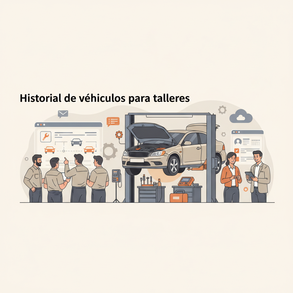 Historial de vehículos para talleres