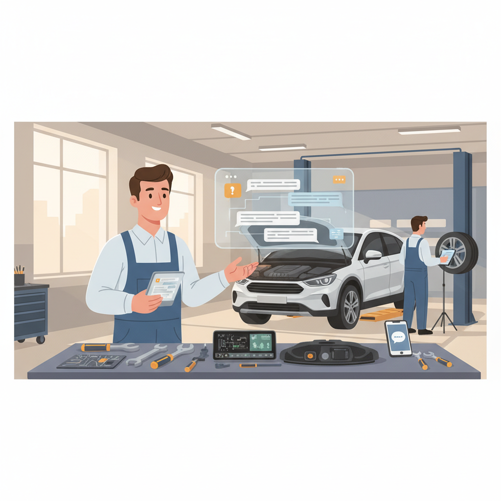 Mensajes automáticos para taller mecánico