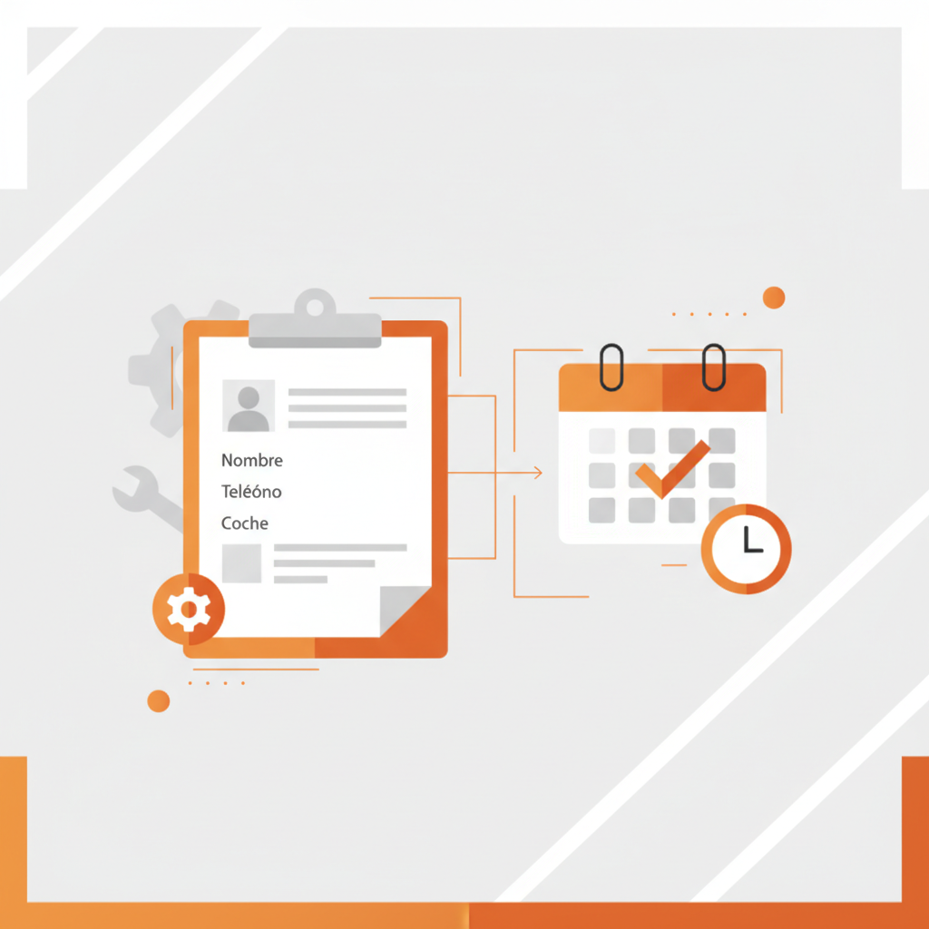 Plantilla de ficha de cliente para talleres para captar citas: recurso práctico para captar y organizar clientes